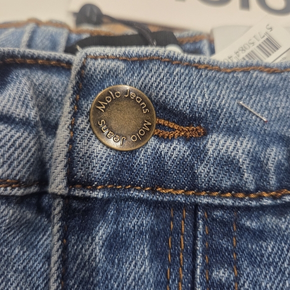 MOLO Girl's ALYNA Medium Blue Chambray Elasticized Waist Cargo Jeans, Sz 7 YRS - Picture 14 of 14